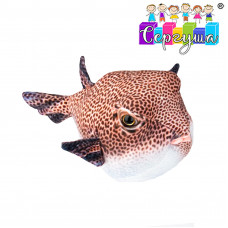 24PF30BW Иглобрюхая рыба коричневая 30см. мягкая игрушка 24PF30BW Иглобрюхая рыба коричневая 30см. мягкая игрушка