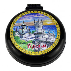 HX-BLACK-4-F расческа Крым ЮБК складная с зеркалом черная